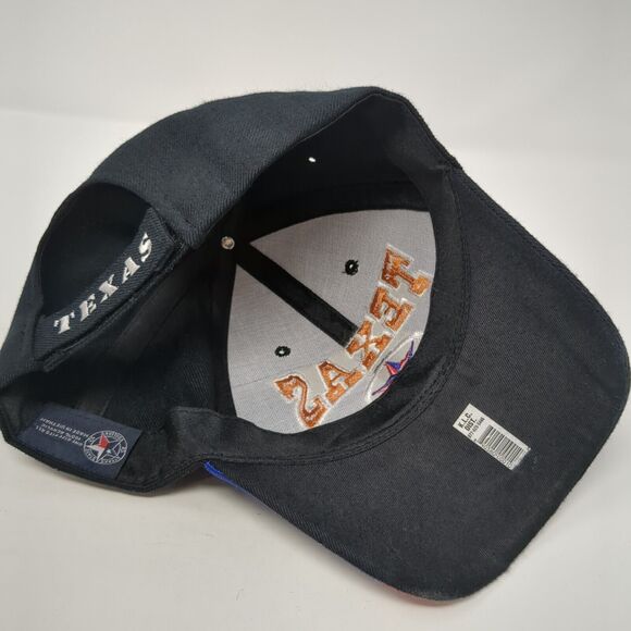 Texas Strapback Hat Black OS Adjustable Embroidered Patriotic Texas State Dallas - Picture 6 of 8